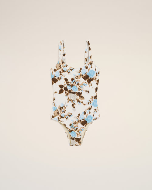 Blue One Piece Swimwear - 2 - Ami Paris