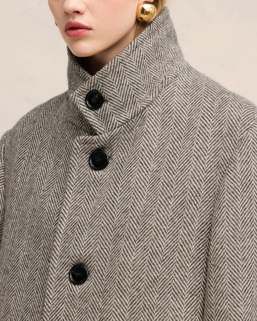 Manteau Col Montant - Femme - 4 - AMI Paris - Ami Paris