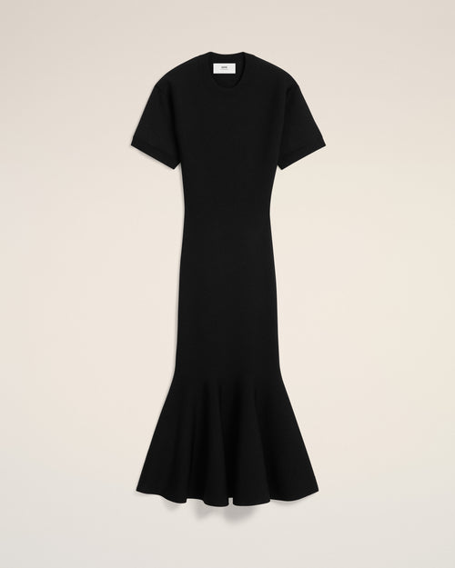 Black Godet Dress - 4 - Ami Paris