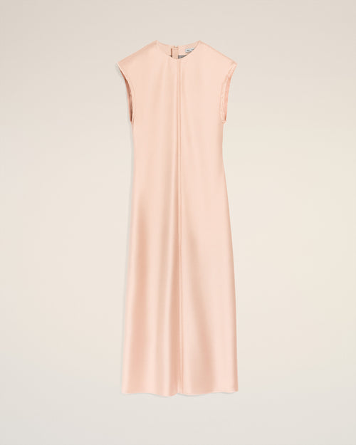                                     Robe Rose Longue Details Bords Francs - 3                                 - Ami Paris