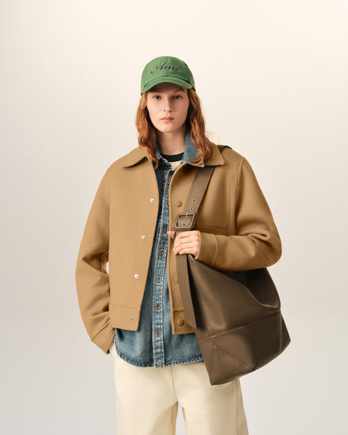Chaqueta abotonada de lana y cachemir beige - Mujer - 3 - AMI Paris - Ami Paris