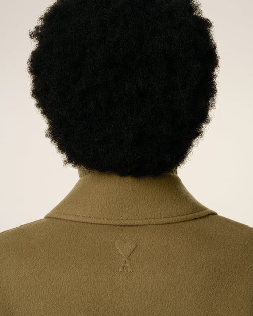 Green Wool Boxy Buttoned Jacket - 4 - Ami Paris