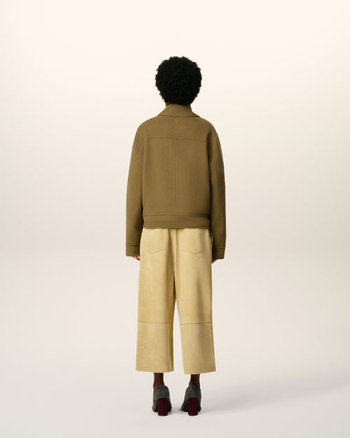 Green Wool Boxy Buttoned Jacket - 5 - Ami Paris