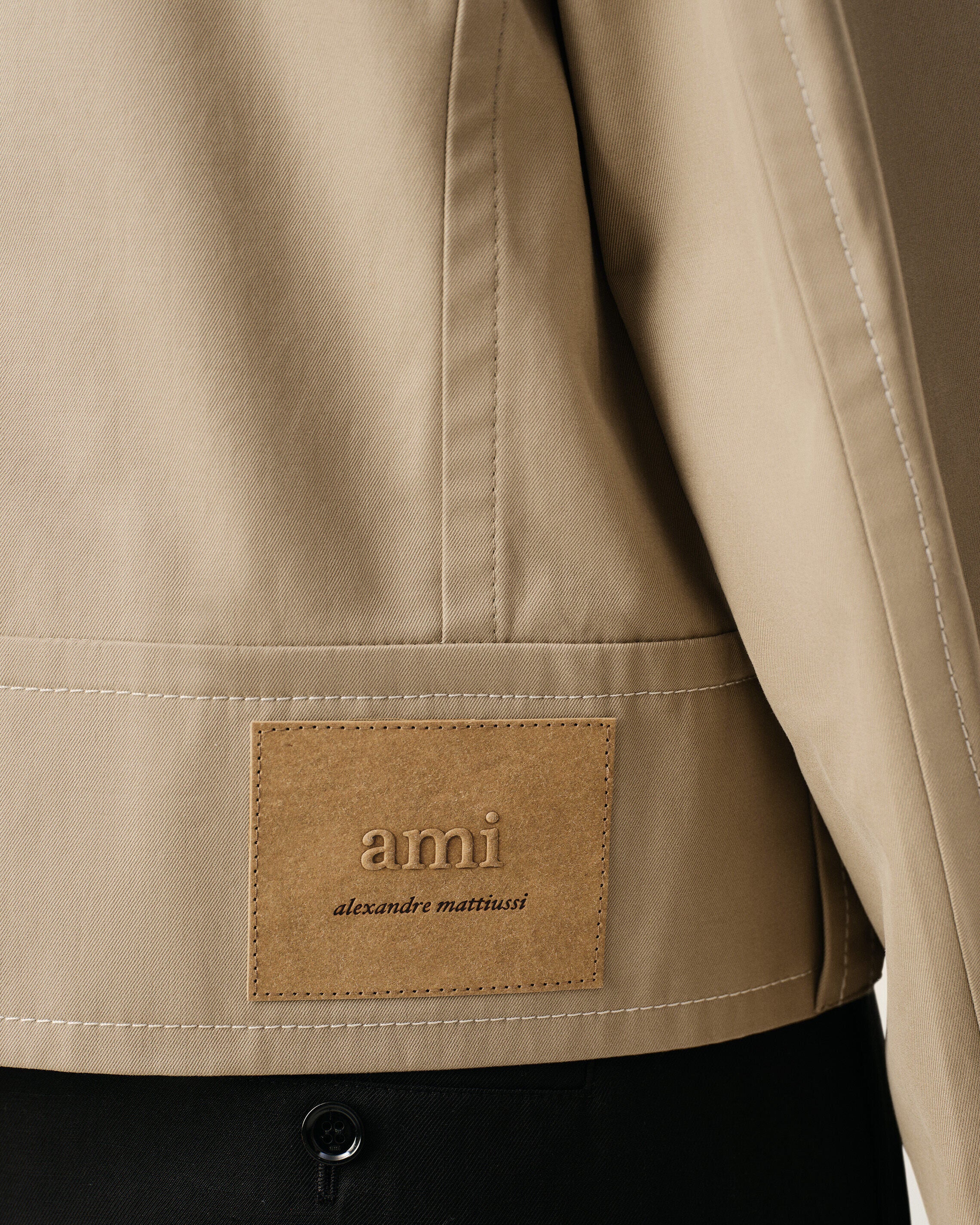 Beige Cotton Buttoned Jacket - 4