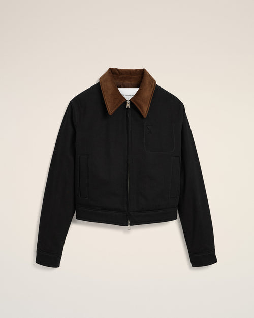 Chaqueta Ami de Cœur de algodón negra - 2 - Ami Paris