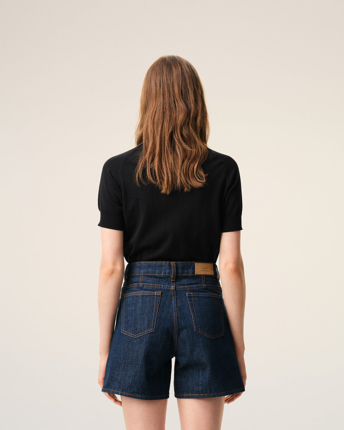 Black Wool Short Sleeves Ami De Coeur Cardigan - 5