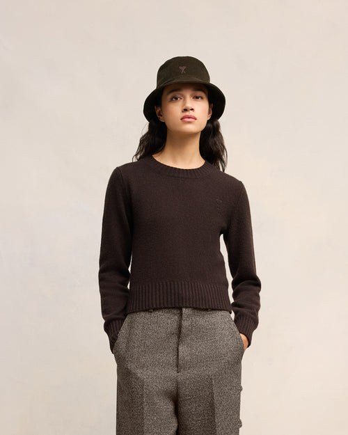 Pull Col Rond Ami de Coeur Cachemire - Femme - 2 - AMI Paris - Ami Paris
