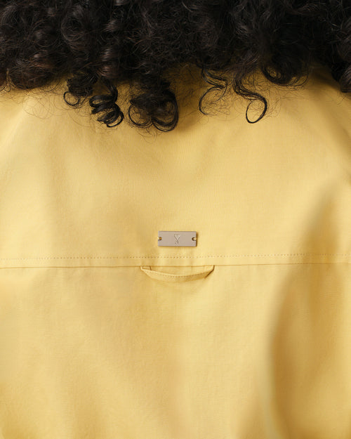 Yellow Cotton Sharp Collar Fitted Shirt - Woman - 4 - AMI Paris - Ami Paris
