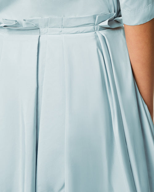 Blue Taffetas Midi Corolla Skirt - 5 - Ami Paris