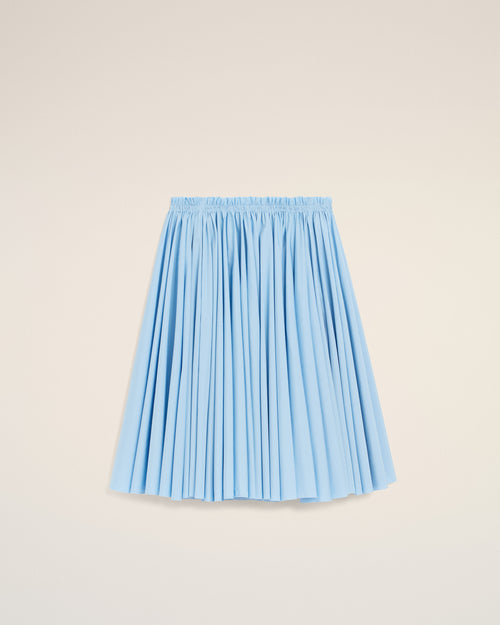                                     Blue Cotton Midi Corolla Skirt - 3                                 - Ami Paris
