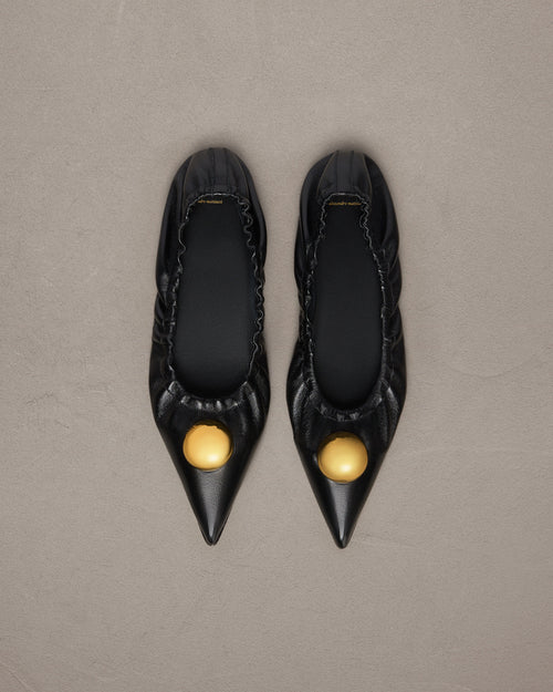 Ballerines A Bout Pointu A Ornement - Femme - 5 - AMI Paris - Ami Paris