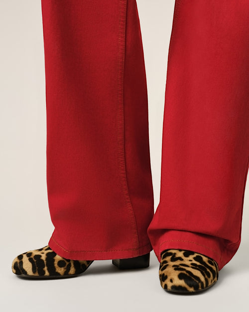 leopard printed cowhide leather pumps - 1 - Ami Paris