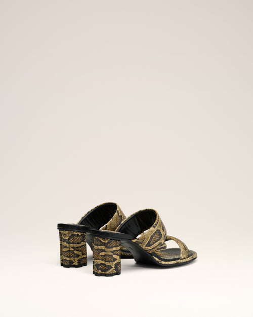 Sandales Piano Beiges En Cuir - Femme - 3 - AMI Paris - Ami Paris