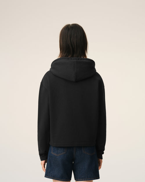 Hoodie Zippé Noir Ami De Coeur en Coton - Femme - 5 - AMI Paris - Ami Paris
