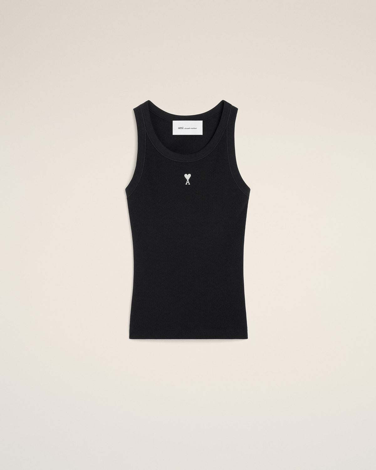 Black Cotton Ami De Coeur Tanktop - 1