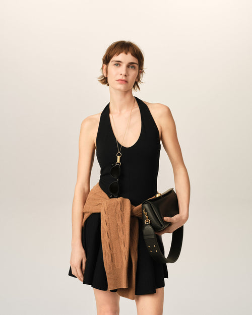 Haut dos nu noir en jersey - Femme - 2 - AMI Paris - Ami Paris