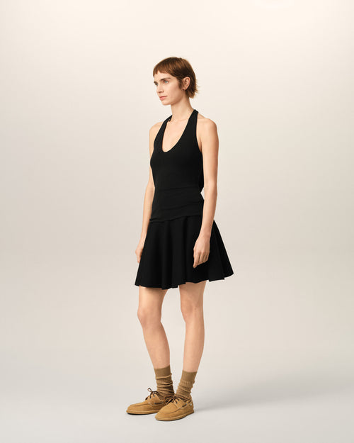 Haut dos nu noir en jersey - Femme - 6 - AMI Paris - Ami Paris