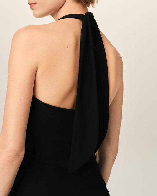 Haut dos nu noir en jersey - Femme - 4 - AMI Paris - Ami Paris