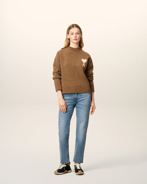                             Blue Cotton Classic Fit Jeans - 3                         - Ami Paris