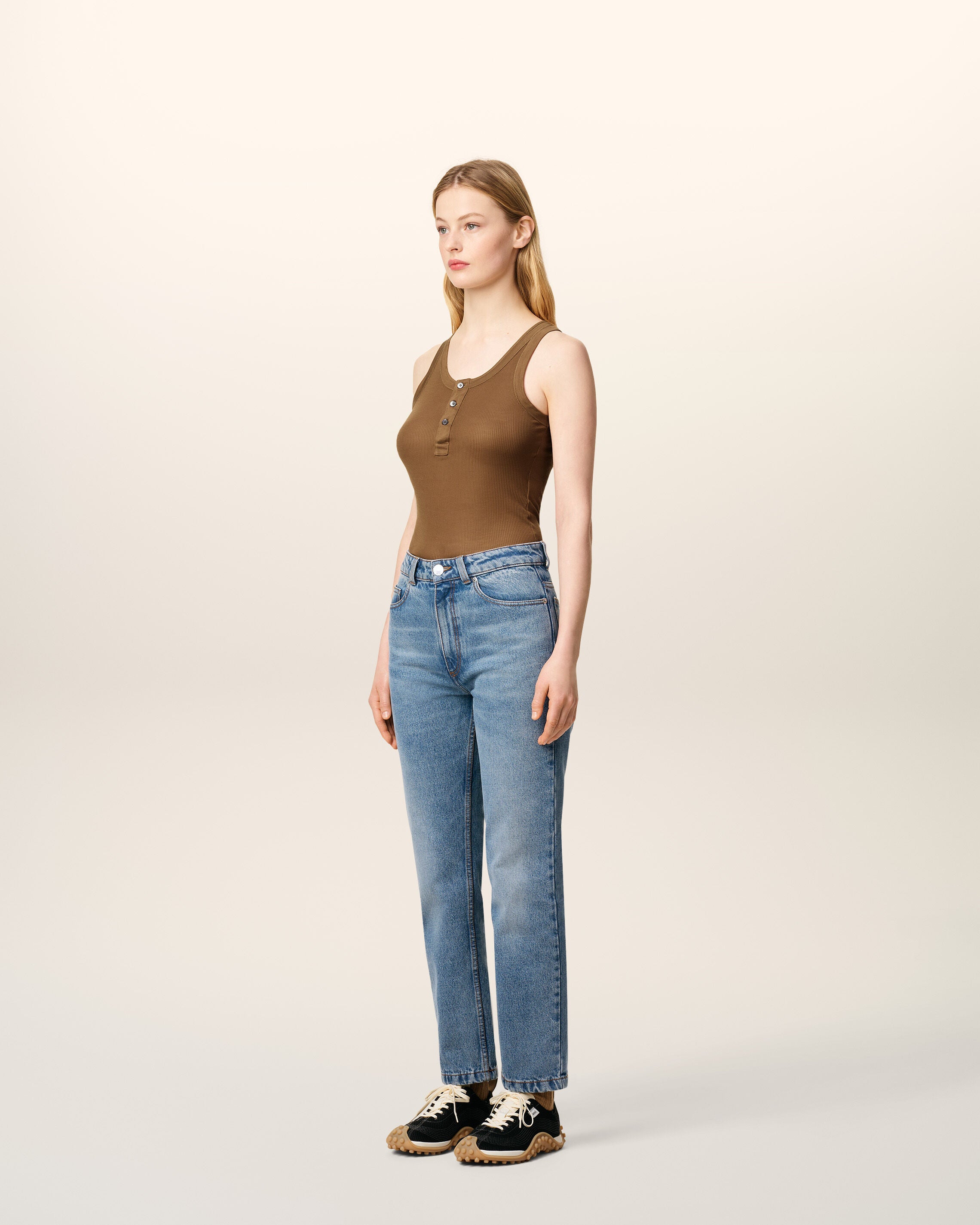 Blue Cotton Classic Fit Jeans - 5