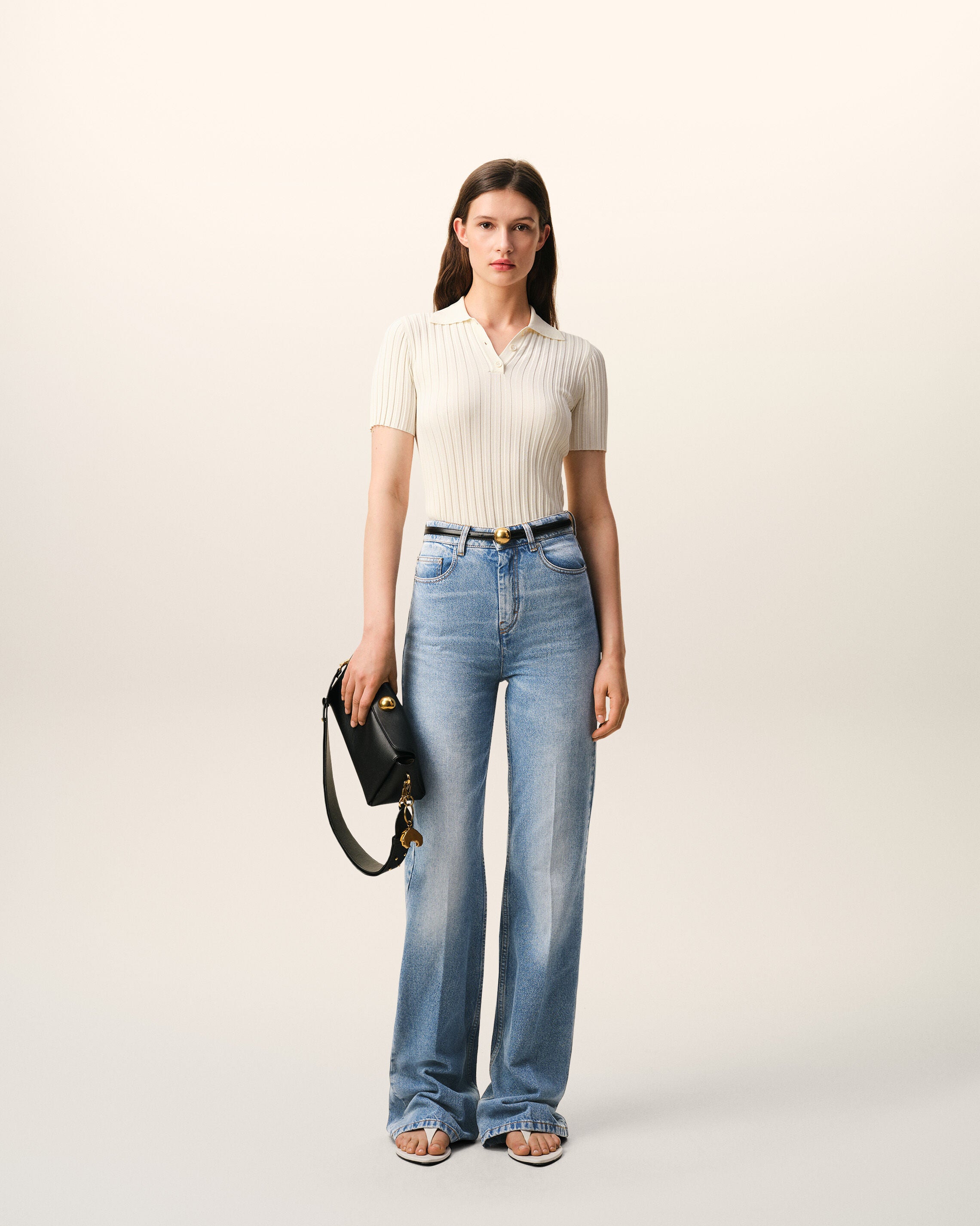USED BLUE Flare Fit Jeans | AMI PARIS
