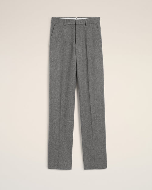                                 Grey Wool Large Fit Trousers - 3                             - Ami Paris