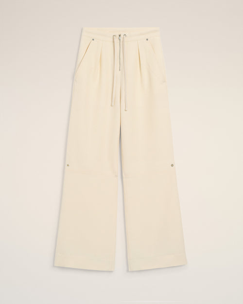 White Wool Zipped Trousers - 4 - Ami Paris