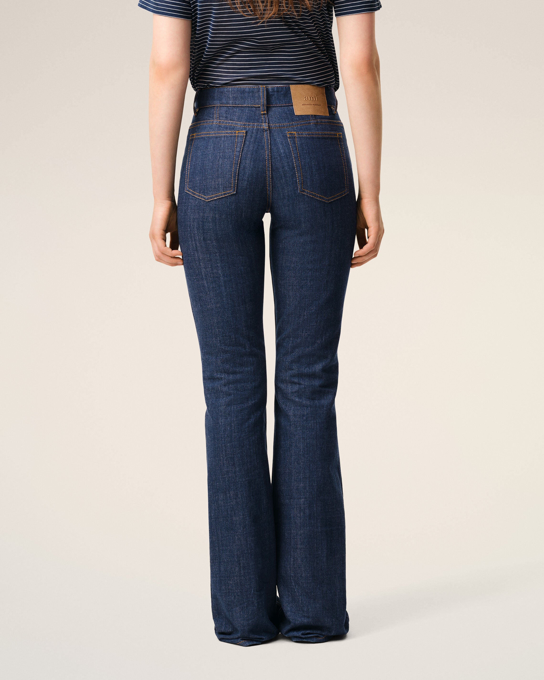 Blue Cotton Bootcut Fit Jeans - 4