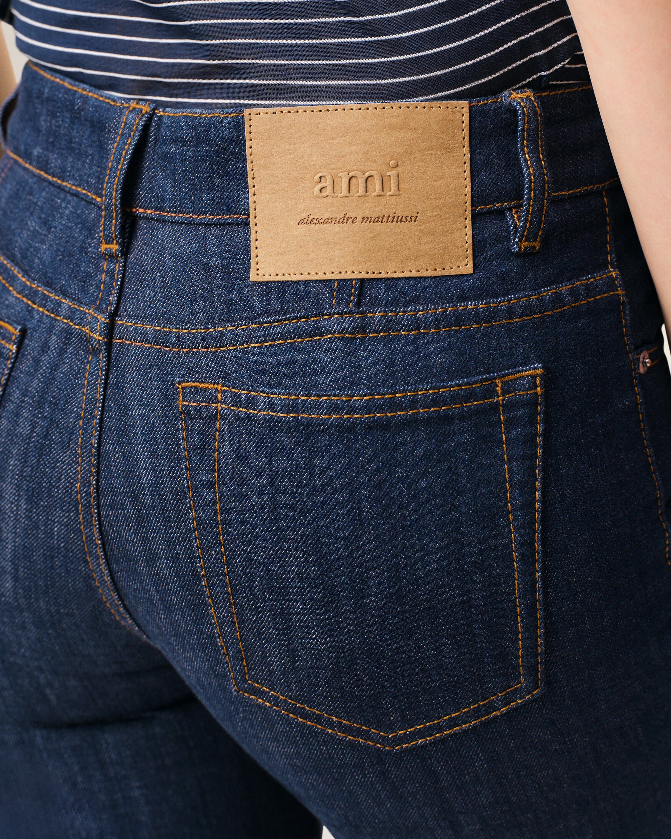 Blue Cotton Bootcut Fit Jeans - 5