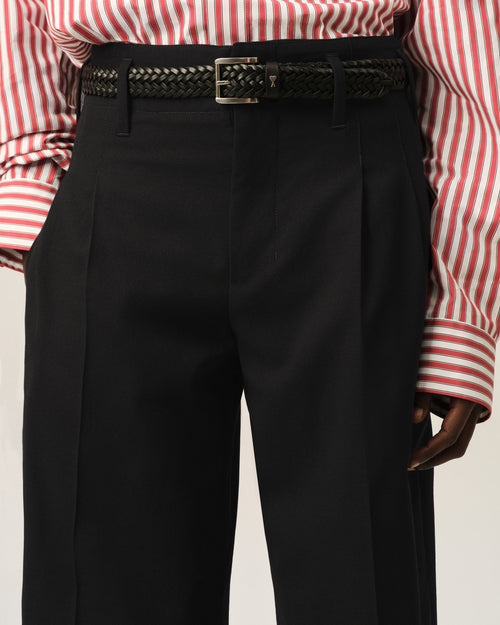 Black two-pleats wool trousers - Woman - 5 - AMI Paris - Ami Paris
