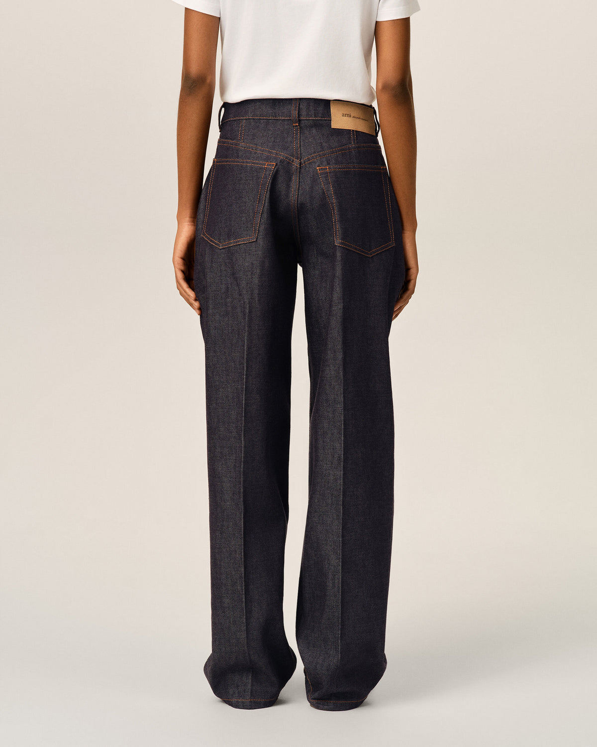 Blue balloon-fit cotton jeans - 4