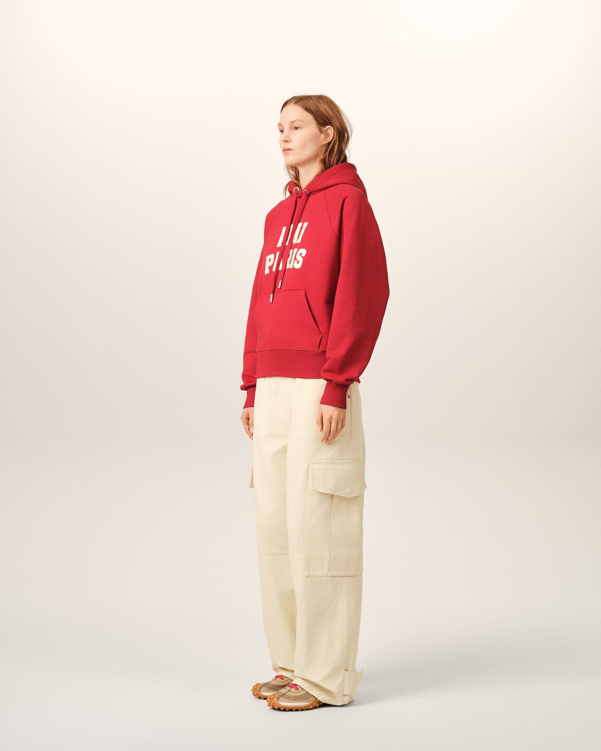 Pantalón cargo blanco de algodón corte baggy - 6
