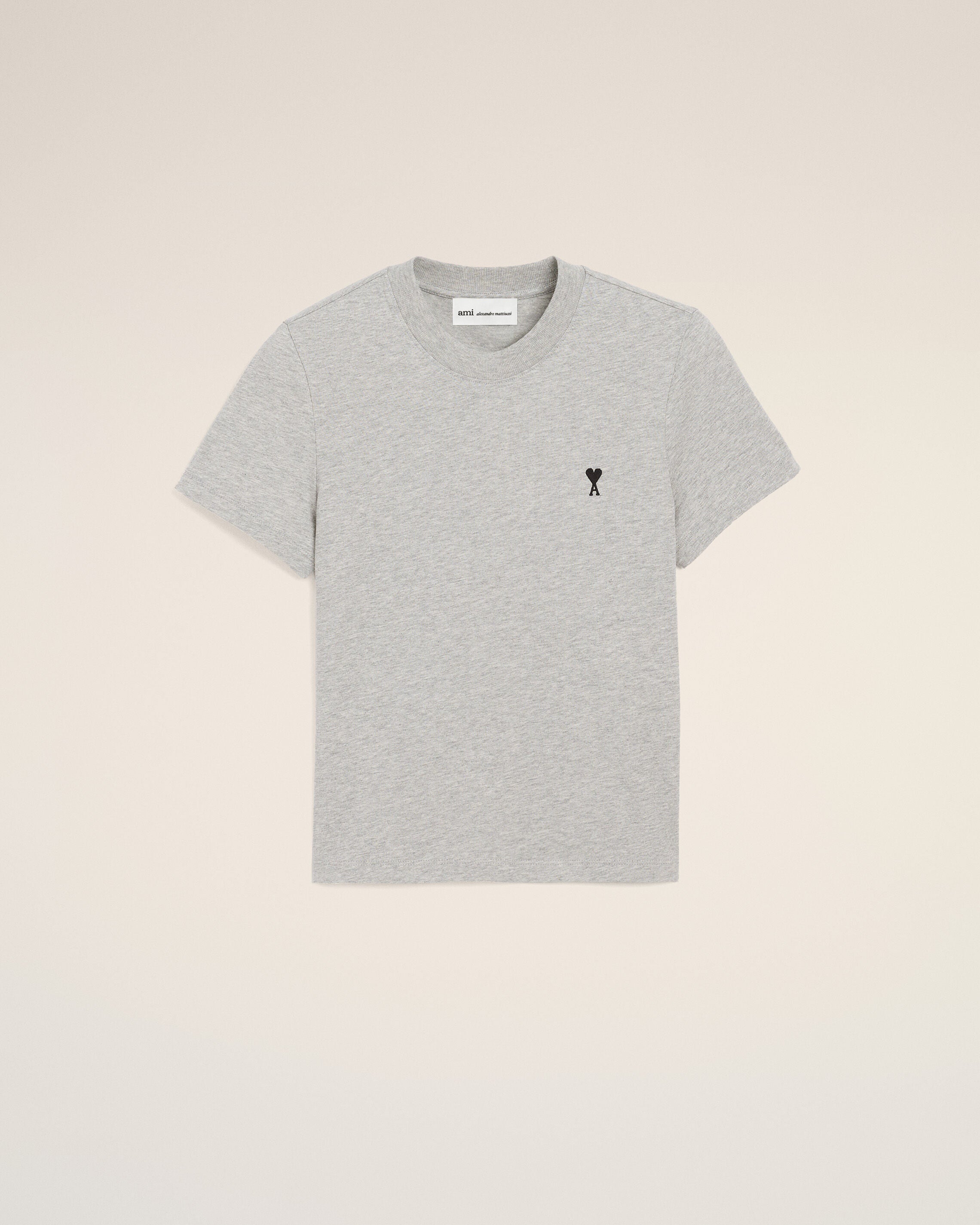 Camiseta Ami de Cœur de algodón gris - 1