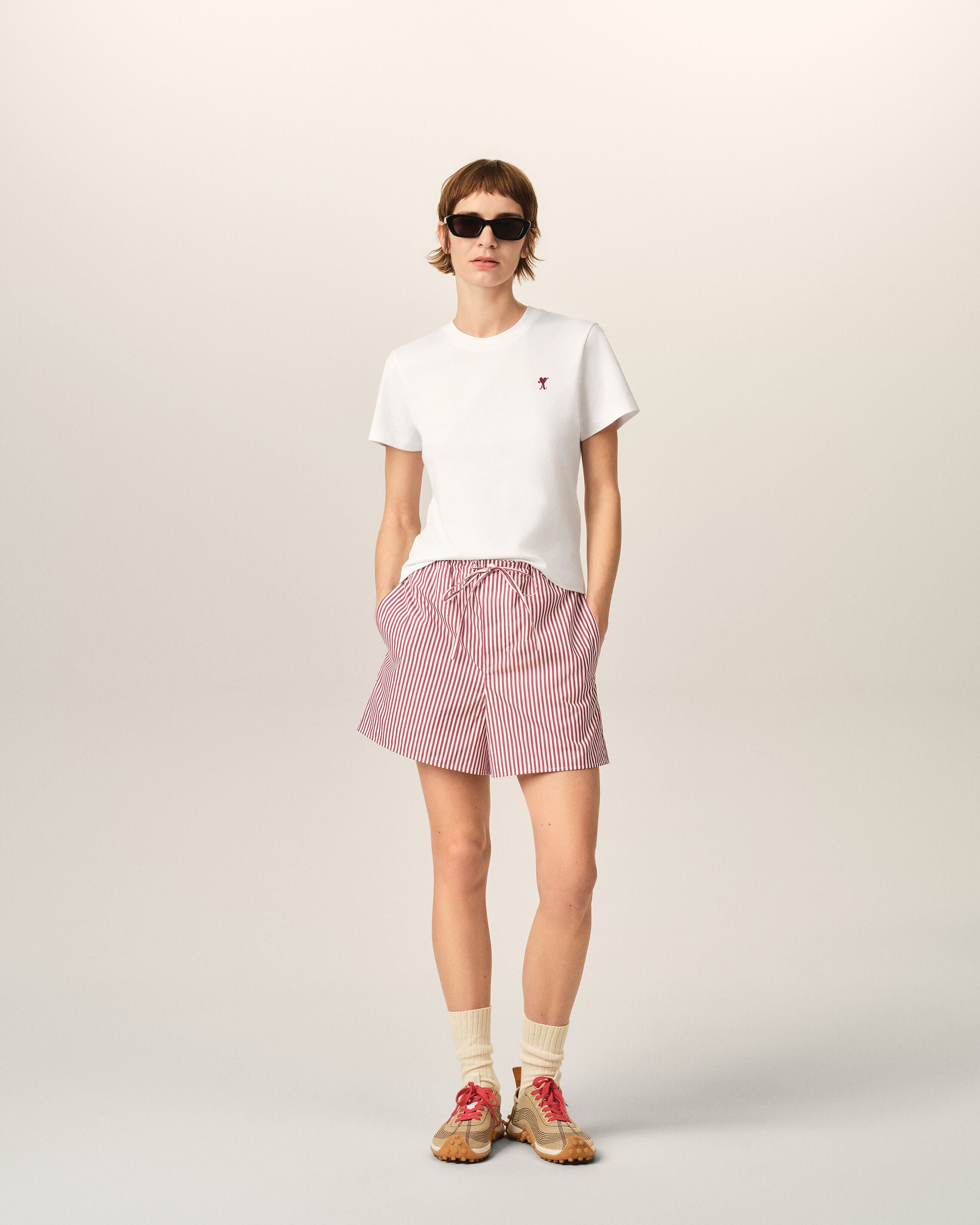 T-shirt blanc en coton Ami de Coeur flèche - 3