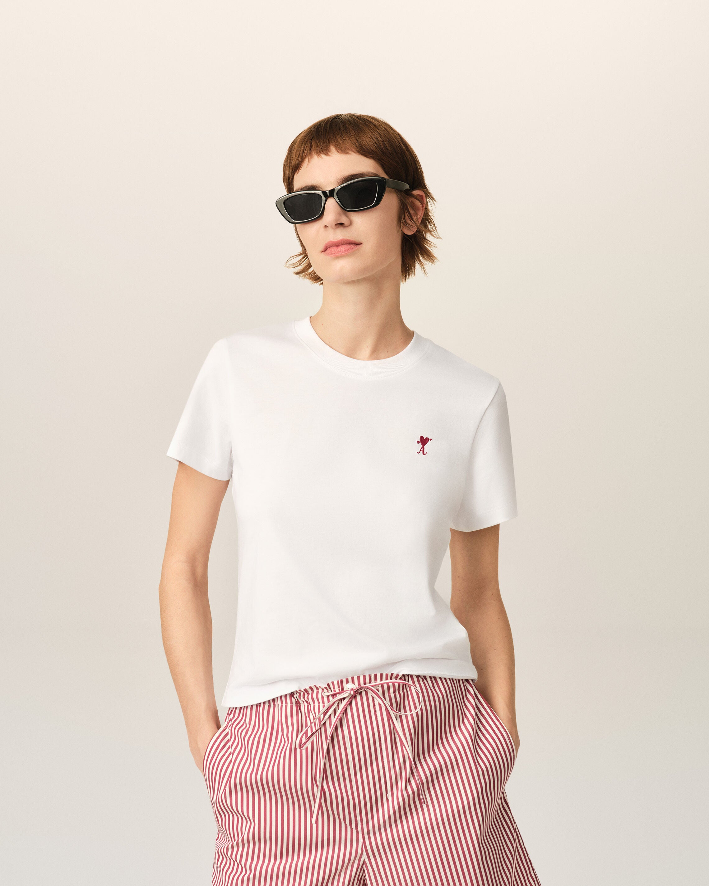T-shirt blanc en coton Ami de Coeur flèche - 2
