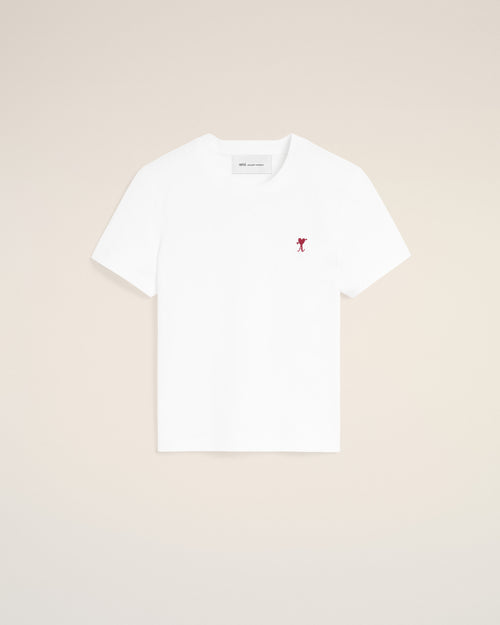 Camiseta blanca de algodón Ami de Cœur con flecha - 2 - Ami Paris