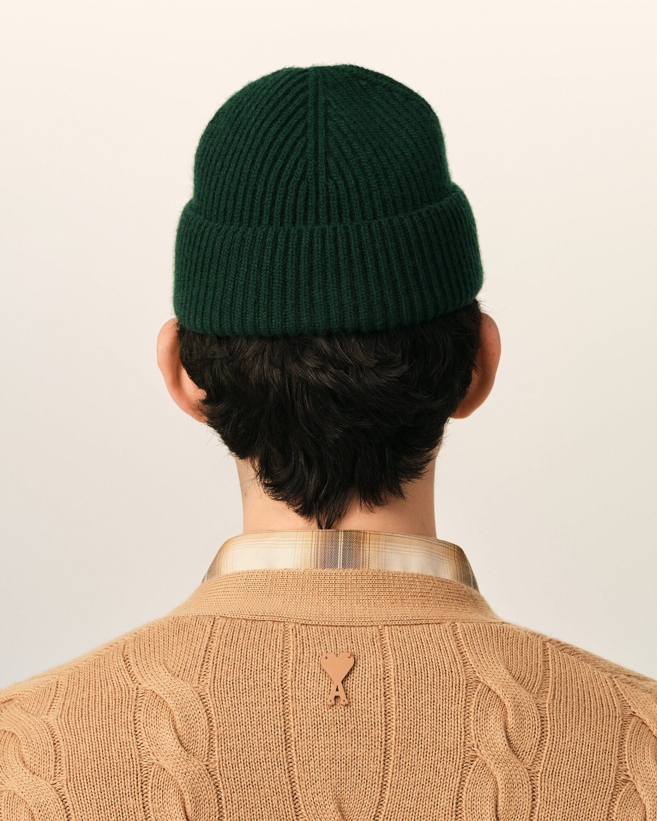 Green Wool Ami De Coeur Beanie - 6