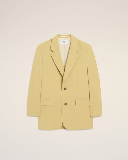 Green Wool Loose Double Breasted Jacket - 2 - Ami Paris