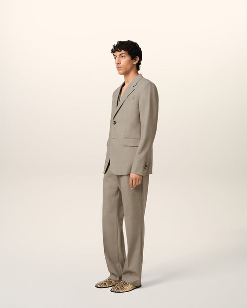 Veste Beige Deux Boutons En Laine - Homme - 6 - AMI Paris - Ami Paris