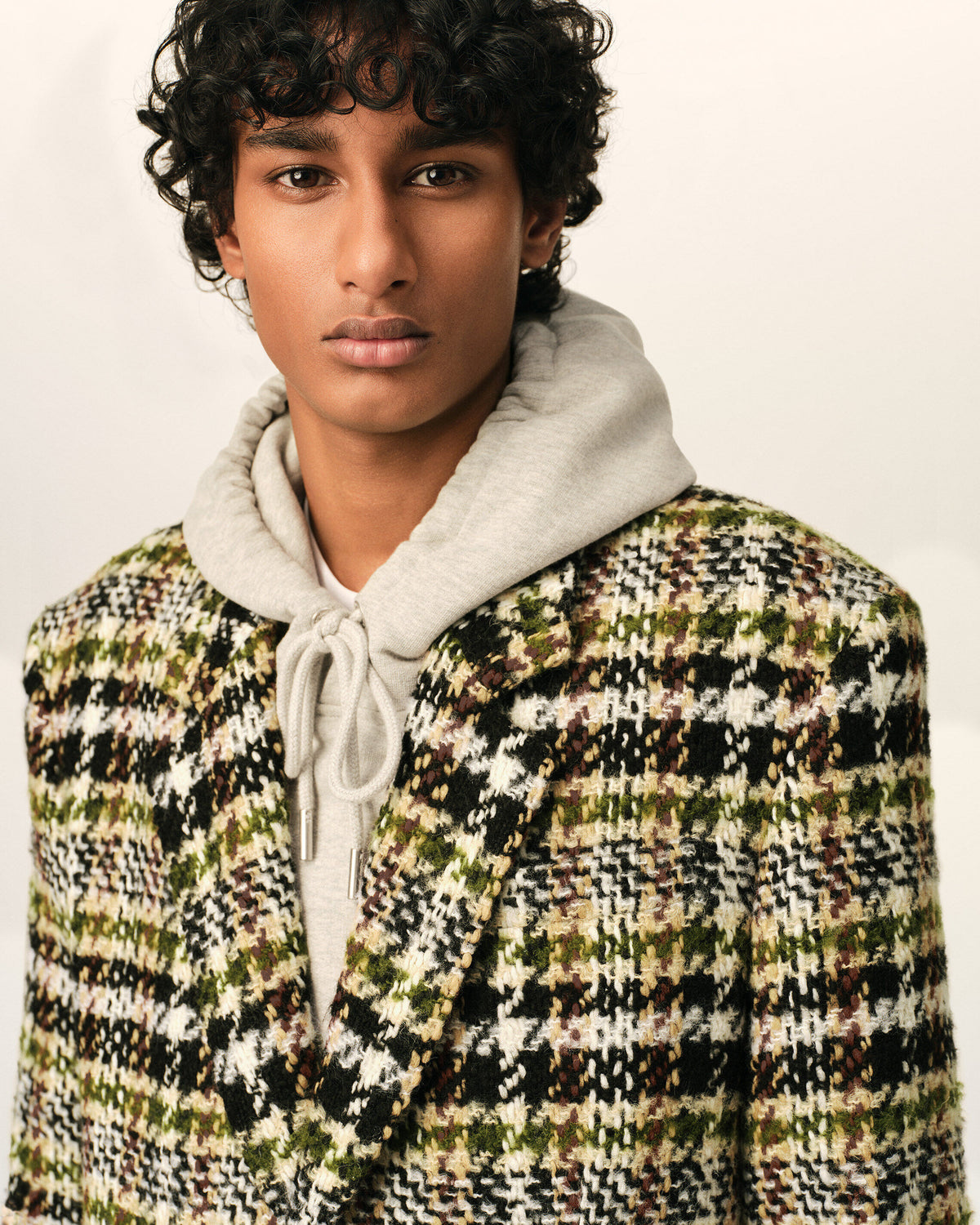 Einreihige Tweedjacke in Multicolour - 4