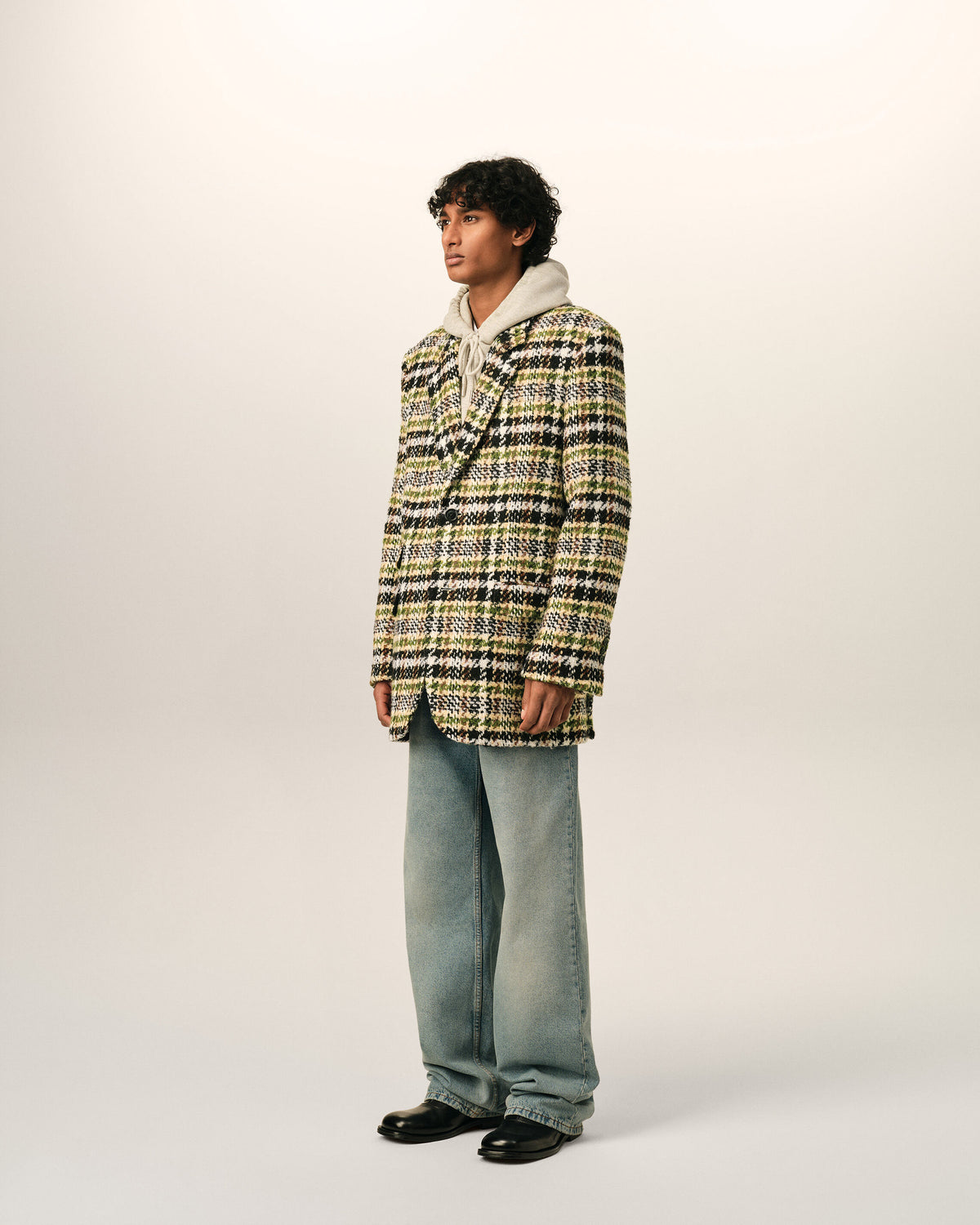 Einreihige Tweedjacke in Multicolour - 6