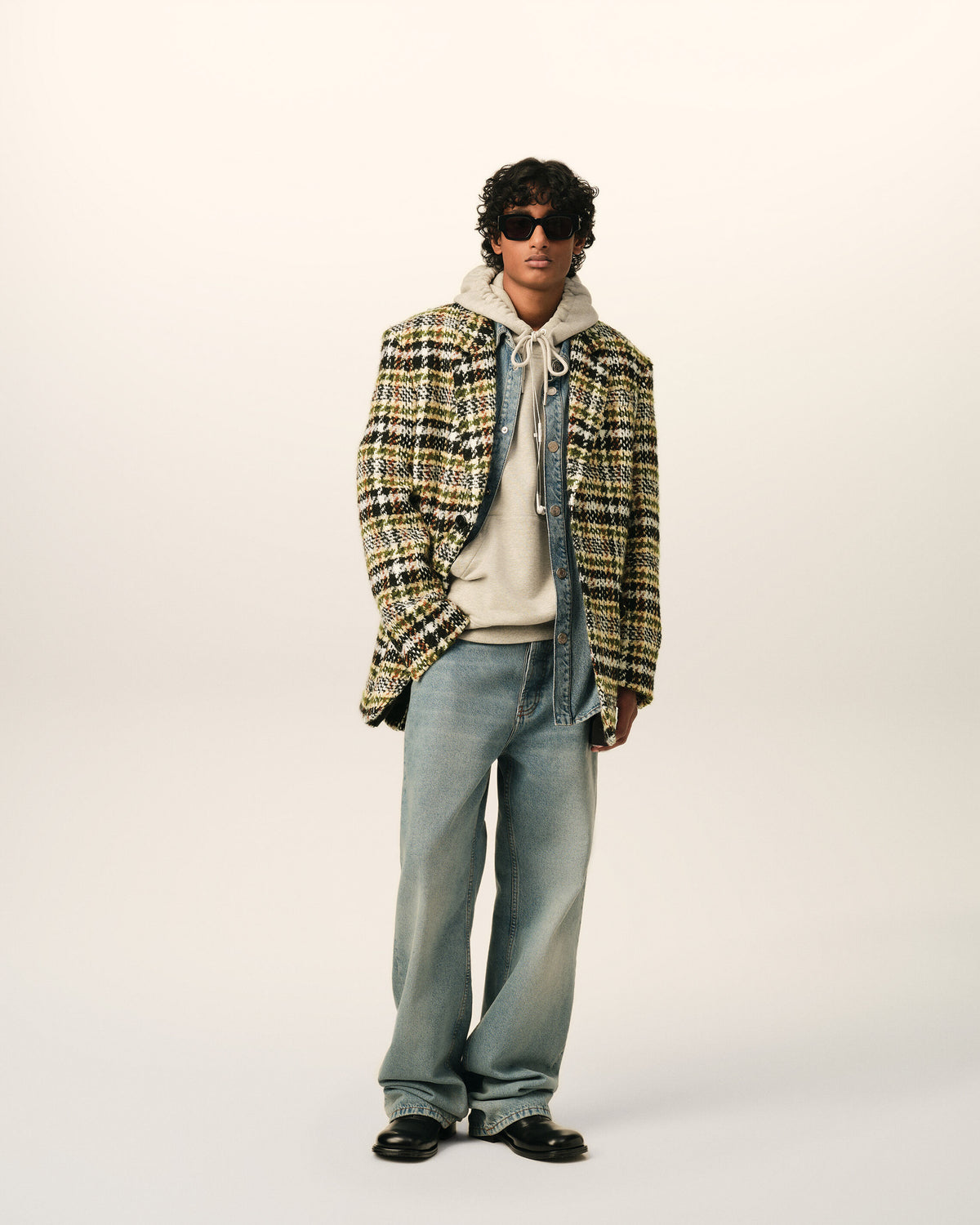 Einreihige Tweedjacke in Multicolour - 2