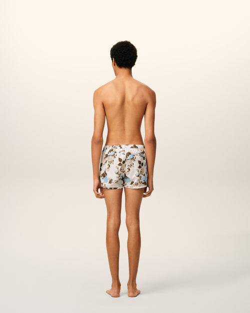 Blue Printed Swimshort - 4 - Ami Paris