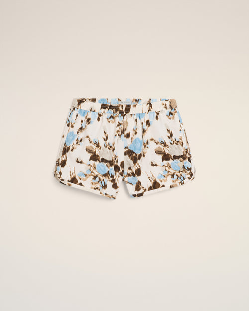 Blue Printed Swimshort - 2 - Ami Paris