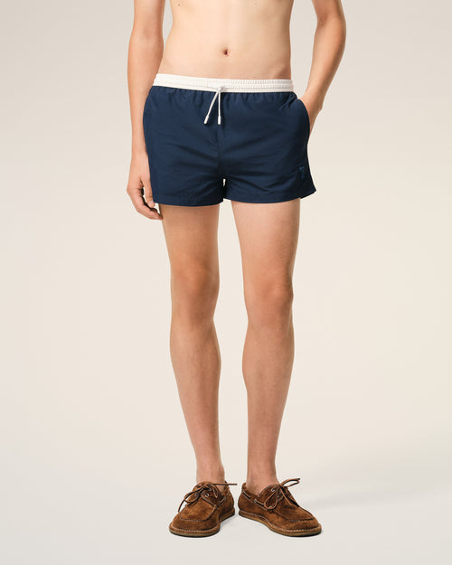 Blue Nylon Short Swimsuit - Man - 3 - AMI Paris - Ami Paris