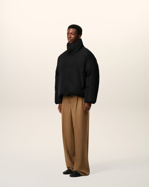 Plumífero Ami de Cœur de tafetán negro - 6 - Ami Paris