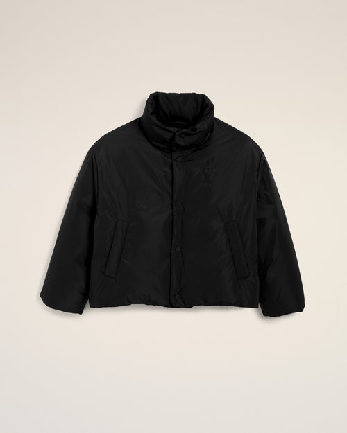 Black Taffetas Ami De Coeur Down Jacket - 2 - Ami Paris