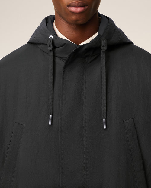 Black Nylon Sergé Padded Parka Jacket - 4 - Ami Paris