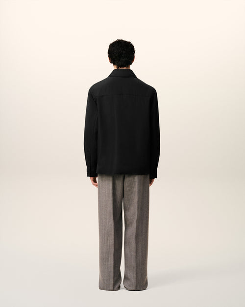 블랙 태피터 패딩 아미 드 꾀흐 오버셔츠 - 5 - Ami Paris