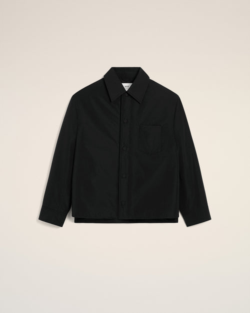 Black Taffetas Padded Ami De Coeur Overshirt - Man - 1 - AMI Paris - Ami Paris